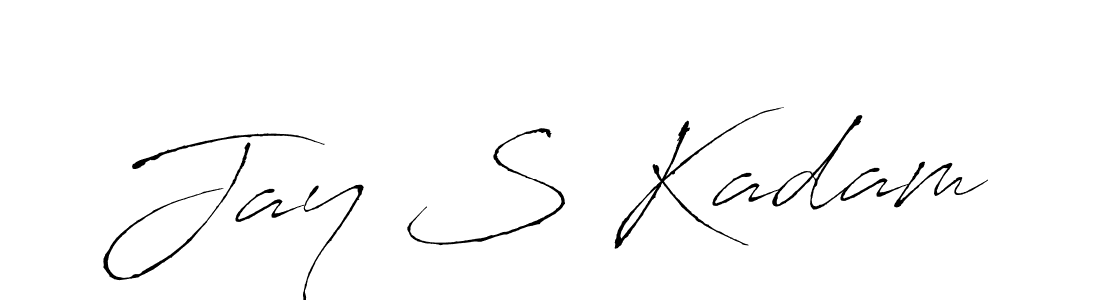 This is the best signature style for the Jay S Kadam name. Also you like these signature font (Antro_Vectra). Mix name signature. Jay S Kadam signature style 6 images and pictures png