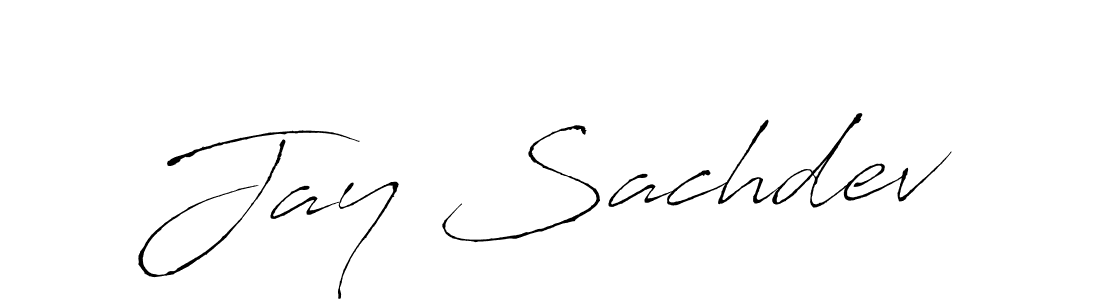 Jay Sachdev stylish signature style. Best Handwritten Sign (Antro_Vectra) for my name. Handwritten Signature Collection Ideas for my name Jay Sachdev. Jay Sachdev signature style 6 images and pictures png