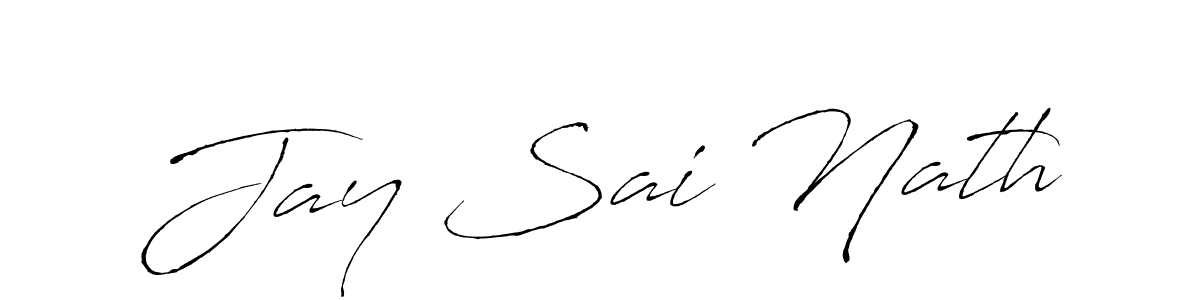 Create a beautiful signature design for name Jay Sai Nath. With this signature (Antro_Vectra) fonts, you can make a handwritten signature for free. Jay Sai Nath signature style 6 images and pictures png