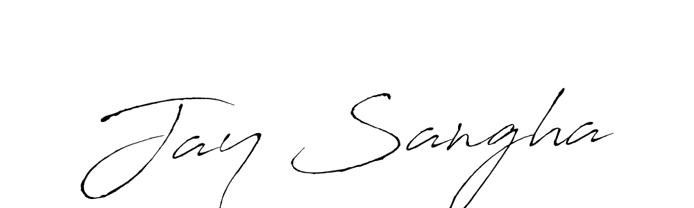 You should practise on your own different ways (Antro_Vectra) to write your name (Jay Sangha) in signature. don't let someone else do it for you. Jay Sangha signature style 6 images and pictures png