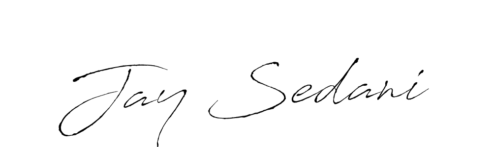 Create a beautiful signature design for name Jay Sedani. With this signature (Antro_Vectra) fonts, you can make a handwritten signature for free. Jay Sedani signature style 6 images and pictures png