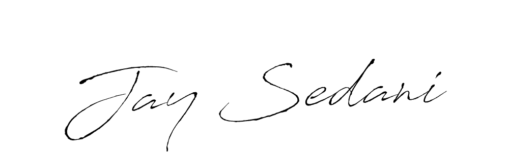 Create a beautiful signature design for name Jay Sedani. With this signature (Antro_Vectra) fonts, you can make a handwritten signature for free. Jay Sedani signature style 6 images and pictures png