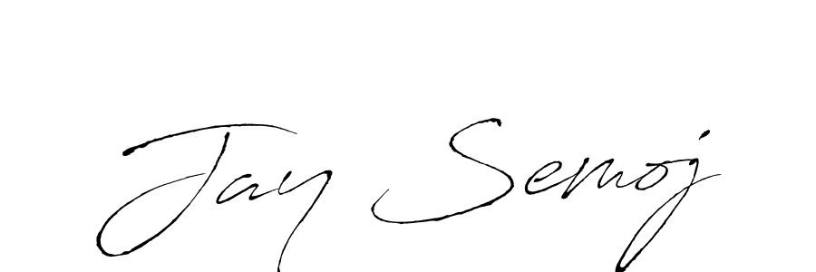 It looks lik you need a new signature style for name Jay Semoj. Design unique handwritten (Antro_Vectra) signature with our free signature maker in just a few clicks. Jay Semoj signature style 6 images and pictures png