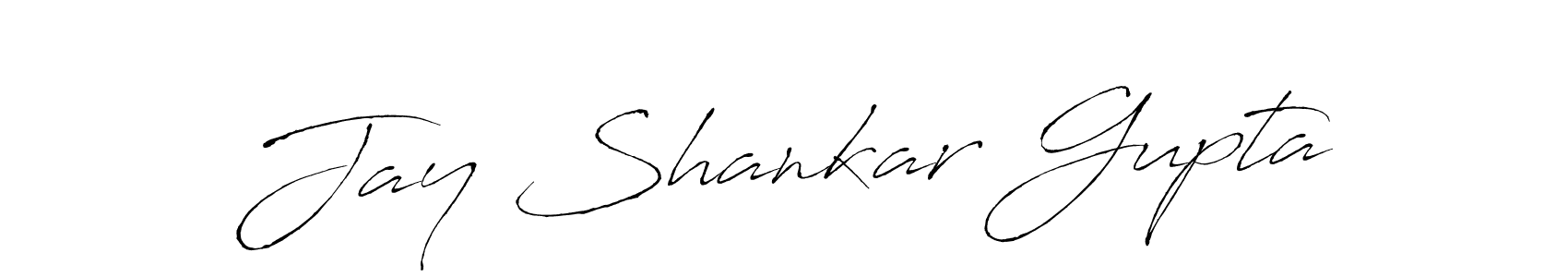 How to make Jay Shankar Gupta name signature. Use Antro_Vectra style for creating short signs online. This is the latest handwritten sign. Jay Shankar Gupta signature style 6 images and pictures png