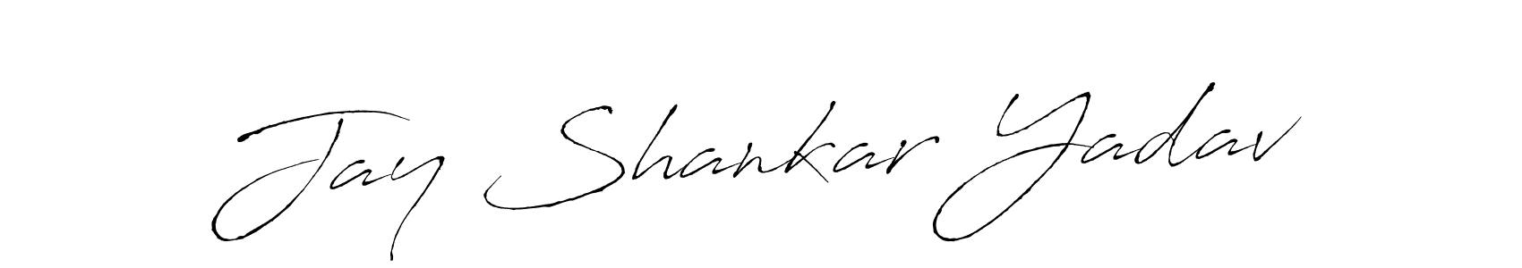 Make a beautiful signature design for name Jay Shankar Yadav. With this signature (Antro_Vectra) style, you can create a handwritten signature for free. Jay Shankar Yadav signature style 6 images and pictures png