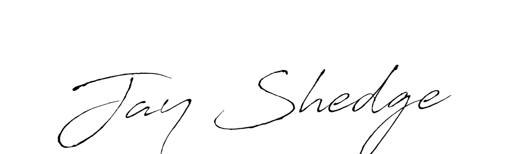 Create a beautiful signature design for name Jay Shedge. With this signature (Antro_Vectra) fonts, you can make a handwritten signature for free. Jay Shedge signature style 6 images and pictures png