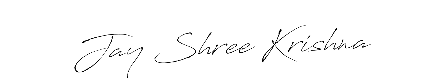 Create a beautiful signature design for name Jay Shree Krishna. With this signature (Antro_Vectra) fonts, you can make a handwritten signature for free. Jay Shree Krishna signature style 6 images and pictures png