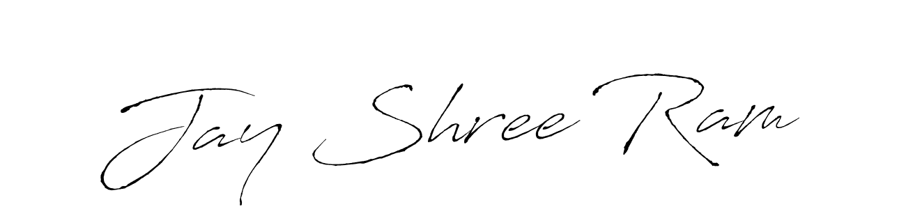 Design your own signature with our free online signature maker. With this signature software, you can create a handwritten (Antro_Vectra) signature for name Jay Shree Ram. Jay Shree Ram signature style 6 images and pictures png