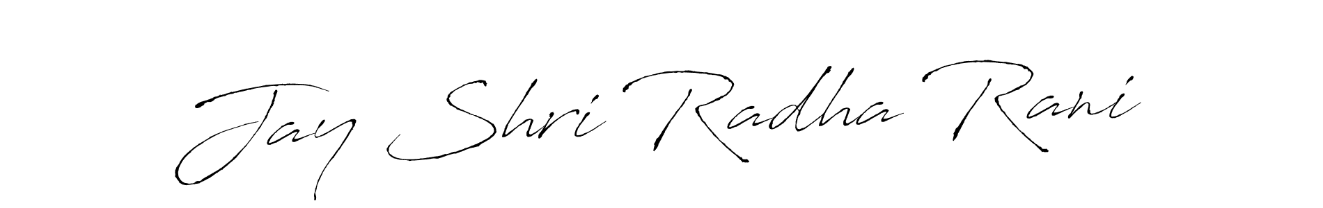 It looks lik you need a new signature style for name Jay Shri Radha Rani. Design unique handwritten (Antro_Vectra) signature with our free signature maker in just a few clicks. Jay Shri Radha Rani signature style 6 images and pictures png