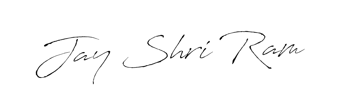 How to make Jay Shri Ram name signature. Use Antro_Vectra style for creating short signs online. This is the latest handwritten sign. Jay Shri Ram signature style 6 images and pictures png