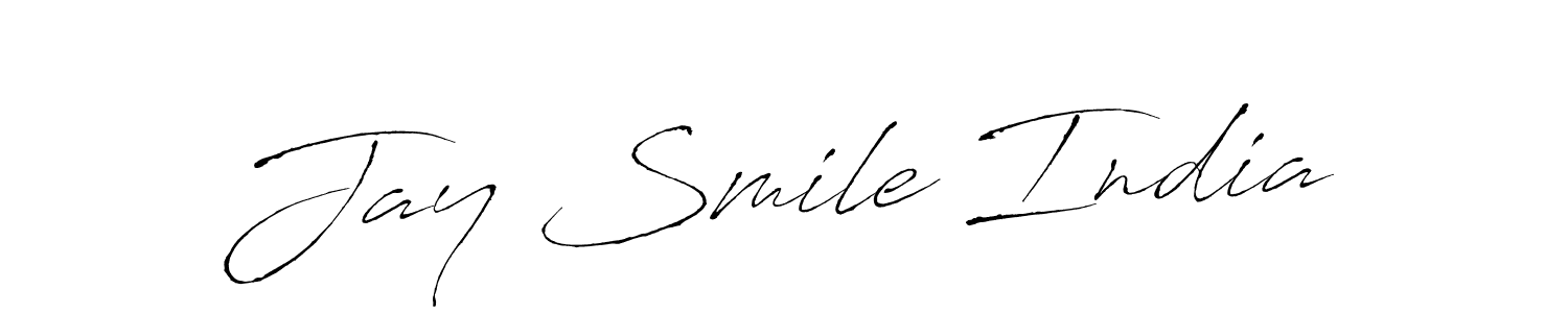 Also we have Jay Smile India name is the best signature style. Create professional handwritten signature collection using Antro_Vectra autograph style. Jay Smile India signature style 6 images and pictures png