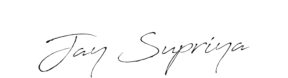 Make a beautiful signature design for name Jay Supriya. With this signature (Antro_Vectra) style, you can create a handwritten signature for free. Jay Supriya signature style 6 images and pictures png