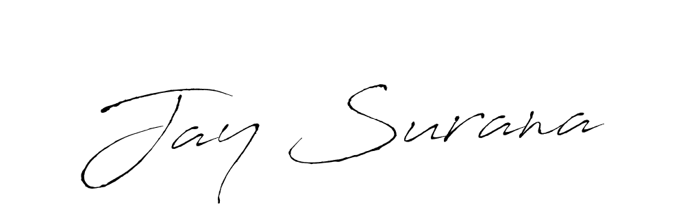You should practise on your own different ways (Antro_Vectra) to write your name (Jay Surana) in signature. don't let someone else do it for you. Jay Surana signature style 6 images and pictures png