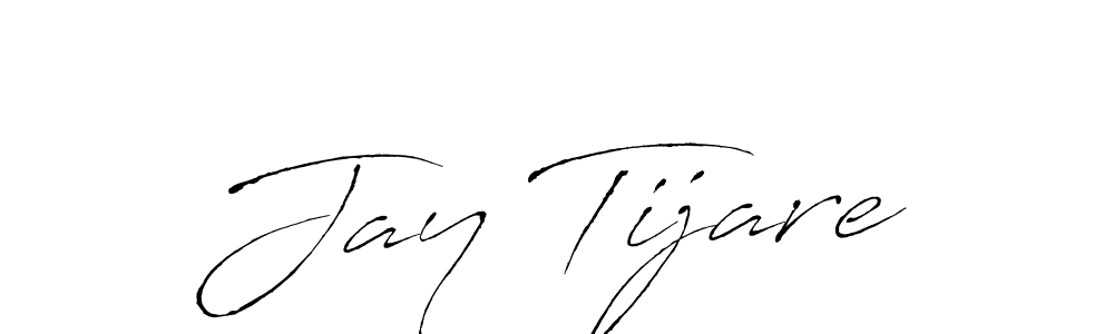 Make a beautiful signature design for name Jay Tijare. With this signature (Antro_Vectra) style, you can create a handwritten signature for free. Jay Tijare signature style 6 images and pictures png