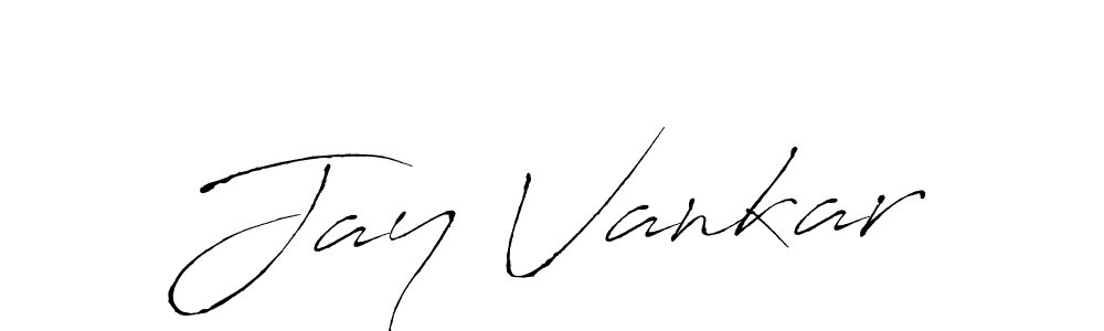 Design your own signature with our free online signature maker. With this signature software, you can create a handwritten (Antro_Vectra) signature for name Jay Vankar. Jay Vankar signature style 6 images and pictures png