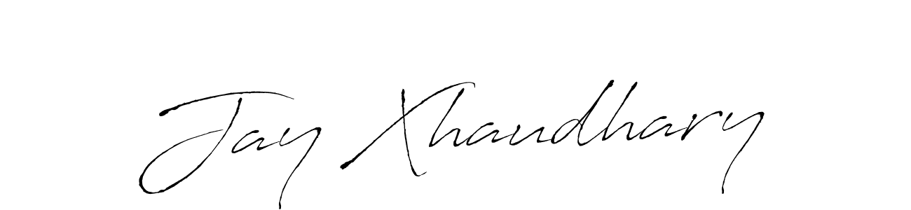 Jay Xhaudhary stylish signature style. Best Handwritten Sign (Antro_Vectra) for my name. Handwritten Signature Collection Ideas for my name Jay Xhaudhary. Jay Xhaudhary signature style 6 images and pictures png