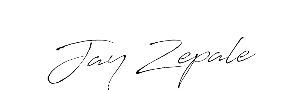Use a signature maker to create a handwritten signature online. With this signature software, you can design (Antro_Vectra) your own signature for name Jay Zepale. Jay Zepale signature style 6 images and pictures png