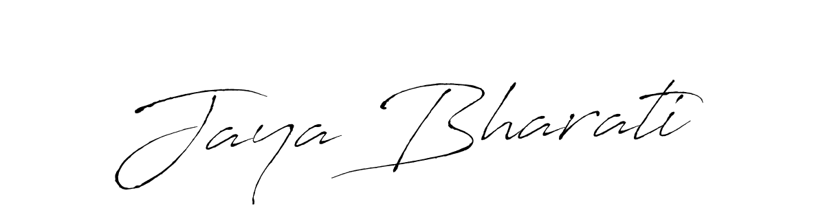 Jaya Bharati stylish signature style. Best Handwritten Sign (Antro_Vectra) for my name. Handwritten Signature Collection Ideas for my name Jaya Bharati. Jaya Bharati signature style 6 images and pictures png