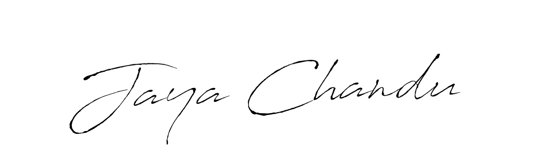 Design your own signature with our free online signature maker. With this signature software, you can create a handwritten (Antro_Vectra) signature for name Jaya Chandu. Jaya Chandu signature style 6 images and pictures png