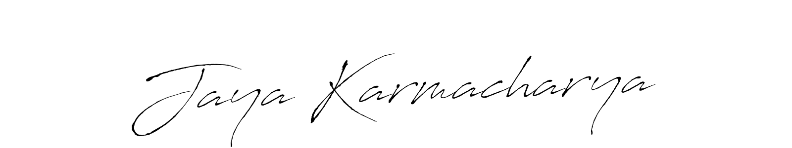 if you are searching for the best signature style for your name Jaya Karmacharya. so please give up your signature search. here we have designed multiple signature styles  using Antro_Vectra. Jaya Karmacharya signature style 6 images and pictures png