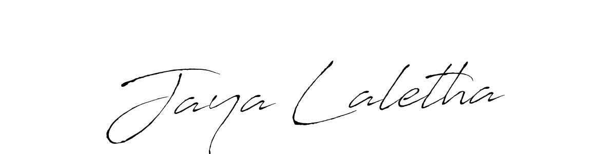 Make a beautiful signature design for name Jaya Laletha. With this signature (Antro_Vectra) style, you can create a handwritten signature for free. Jaya Laletha signature style 6 images and pictures png