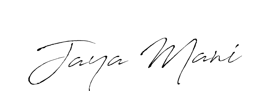 Use a signature maker to create a handwritten signature online. With this signature software, you can design (Antro_Vectra) your own signature for name Jaya Mani. Jaya Mani signature style 6 images and pictures png