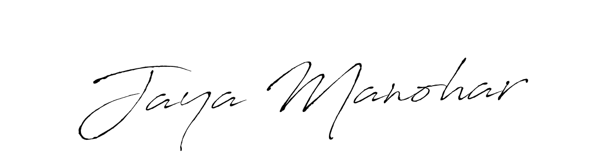 Also we have Jaya Manohar name is the best signature style. Create professional handwritten signature collection using Antro_Vectra autograph style. Jaya Manohar signature style 6 images and pictures png