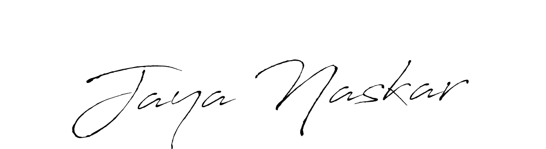 How to make Jaya Naskar name signature. Use Antro_Vectra style for creating short signs online. This is the latest handwritten sign. Jaya Naskar signature style 6 images and pictures png