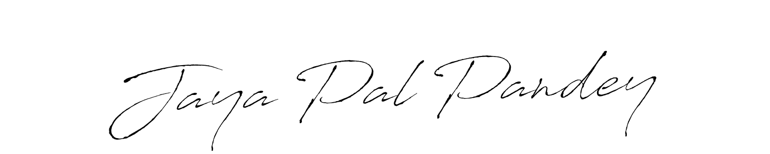 Jaya Pal Pandey stylish signature style. Best Handwritten Sign (Antro_Vectra) for my name. Handwritten Signature Collection Ideas for my name Jaya Pal Pandey. Jaya Pal Pandey signature style 6 images and pictures png