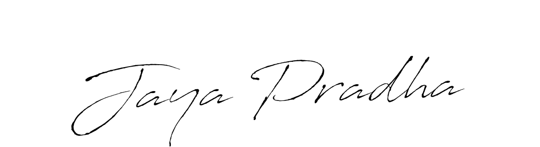 Also we have Jaya Pradha name is the best signature style. Create professional handwritten signature collection using Antro_Vectra autograph style. Jaya Pradha signature style 6 images and pictures png