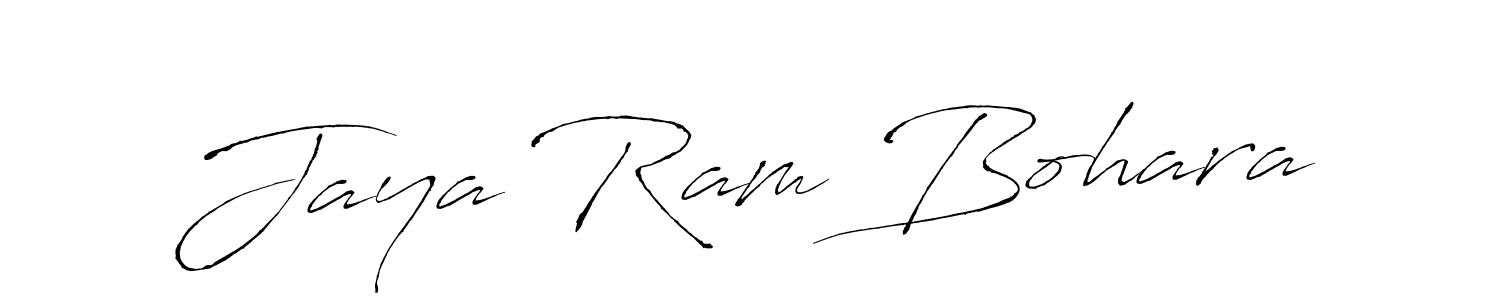 Make a beautiful signature design for name Jaya Ram Bohara. With this signature (Antro_Vectra) style, you can create a handwritten signature for free. Jaya Ram Bohara signature style 6 images and pictures png