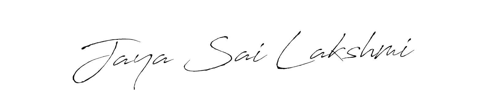 Design your own signature with our free online signature maker. With this signature software, you can create a handwritten (Antro_Vectra) signature for name Jaya Sai Lakshmi. Jaya Sai Lakshmi signature style 6 images and pictures png