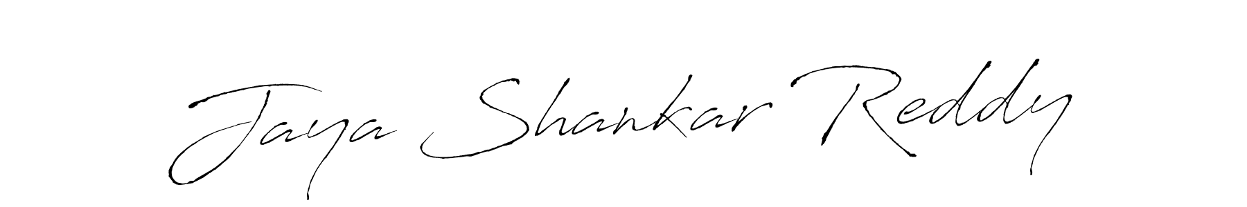 Create a beautiful signature design for name Jaya Shankar Reddy. With this signature (Antro_Vectra) fonts, you can make a handwritten signature for free. Jaya Shankar Reddy signature style 6 images and pictures png