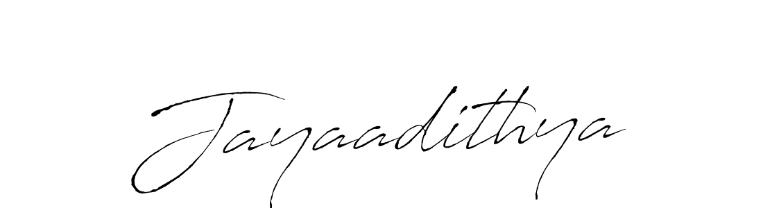 Create a beautiful signature design for name Jayaadithya. With this signature (Antro_Vectra) fonts, you can make a handwritten signature for free. Jayaadithya signature style 6 images and pictures png