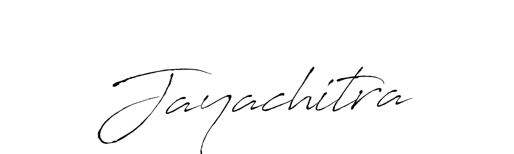 Design your own signature with our free online signature maker. With this signature software, you can create a handwritten (Antro_Vectra) signature for name Jayachitra. Jayachitra signature style 6 images and pictures png