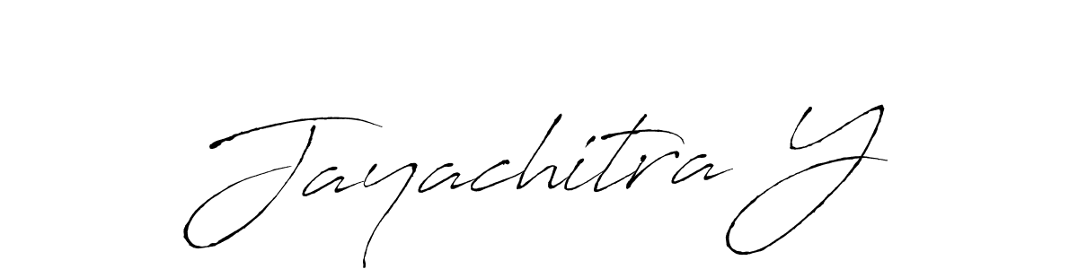 How to make Jayachitra Y signature? Antro_Vectra is a professional autograph style. Create handwritten signature for Jayachitra Y name. Jayachitra Y signature style 6 images and pictures png