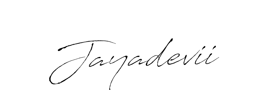 Use a signature maker to create a handwritten signature online. With this signature software, you can design (Antro_Vectra) your own signature for name Jayadevii. Jayadevii signature style 6 images and pictures png