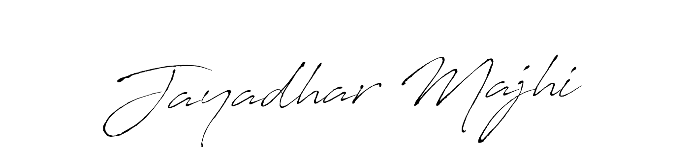 How to make Jayadhar Majhi signature? Antro_Vectra is a professional autograph style. Create handwritten signature for Jayadhar Majhi name. Jayadhar Majhi signature style 6 images and pictures png