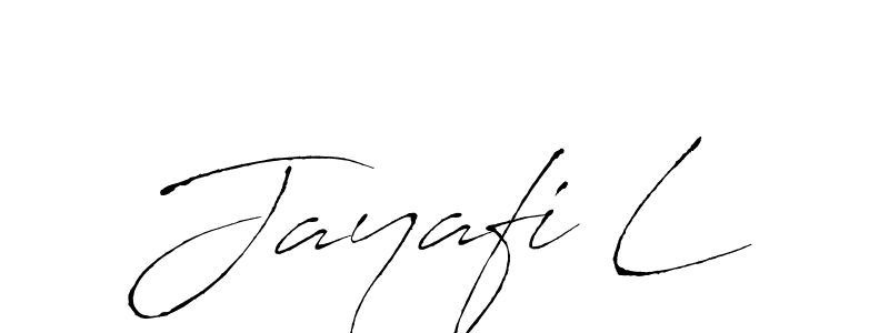 if you are searching for the best signature style for your name Jayafi L. so please give up your signature search. here we have designed multiple signature styles  using Antro_Vectra. Jayafi L signature style 6 images and pictures png