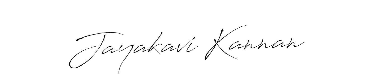 Create a beautiful signature design for name Jayakavi Kannan. With this signature (Antro_Vectra) fonts, you can make a handwritten signature for free. Jayakavi Kannan signature style 6 images and pictures png