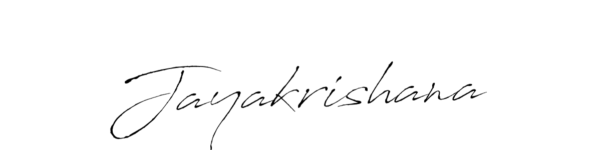 Make a beautiful signature design for name Jayakrishana. With this signature (Antro_Vectra) style, you can create a handwritten signature for free. Jayakrishana signature style 6 images and pictures png