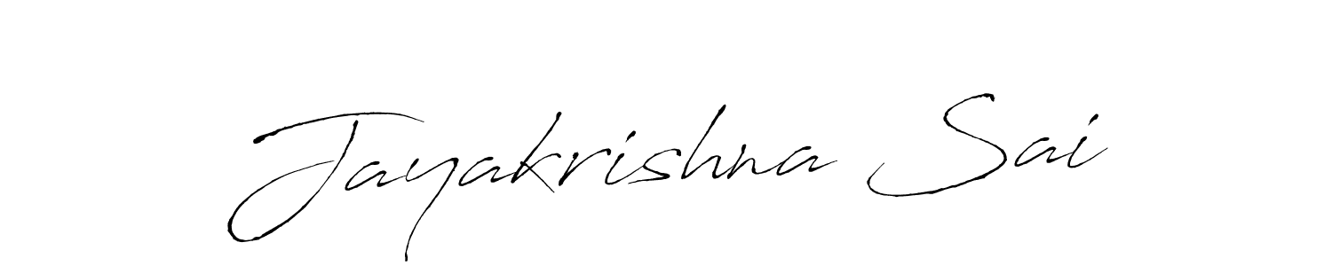 How to make Jayakrishna Sai name signature. Use Antro_Vectra style for creating short signs online. This is the latest handwritten sign. Jayakrishna Sai signature style 6 images and pictures png
