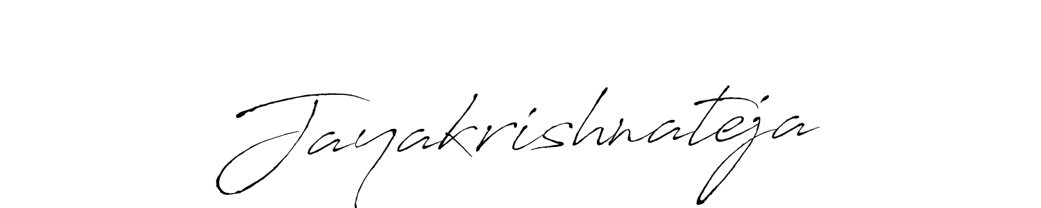 Make a beautiful signature design for name Jayakrishnateja. With this signature (Antro_Vectra) style, you can create a handwritten signature for free. Jayakrishnateja signature style 6 images and pictures png