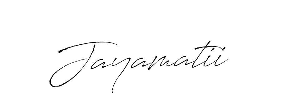 Use a signature maker to create a handwritten signature online. With this signature software, you can design (Antro_Vectra) your own signature for name Jayamatii. Jayamatii signature style 6 images and pictures png