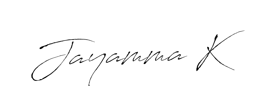 How to make Jayamma K signature? Antro_Vectra is a professional autograph style. Create handwritten signature for Jayamma K name. Jayamma K signature style 6 images and pictures png
