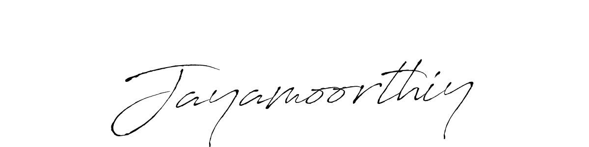 How to make Jayamoorthiy name signature. Use Antro_Vectra style for creating short signs online. This is the latest handwritten sign. Jayamoorthiy signature style 6 images and pictures png