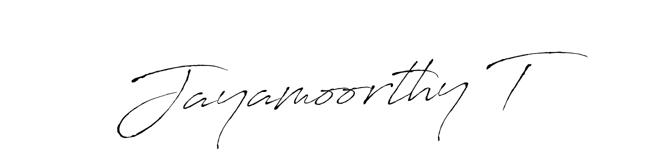 Antro_Vectra is a professional signature style that is perfect for those who want to add a touch of class to their signature. It is also a great choice for those who want to make their signature more unique. Get Jayamoorthy T name to fancy signature for free. Jayamoorthy T signature style 6 images and pictures png