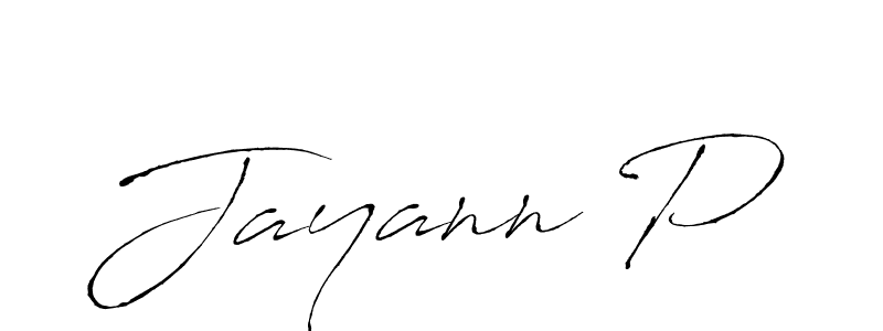 How to make Jayann P signature? Antro_Vectra is a professional autograph style. Create handwritten signature for Jayann P name. Jayann P signature style 6 images and pictures png