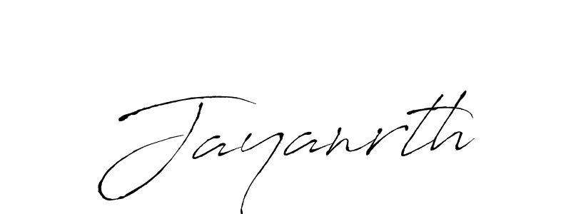 Design your own signature with our free online signature maker. With this signature software, you can create a handwritten (Antro_Vectra) signature for name Jayanrth. Jayanrth signature style 6 images and pictures png