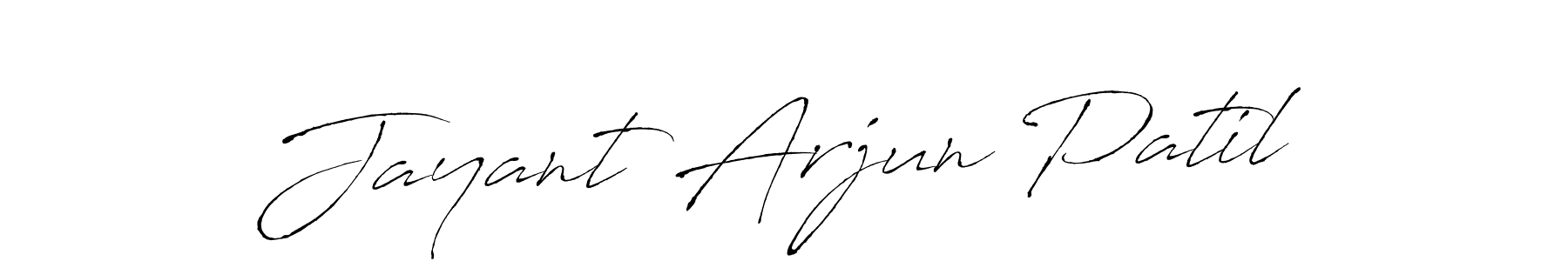 The best way (Antro_Vectra) to make a short signature is to pick only two or three words in your name. The name Jayant Arjun Patil include a total of six letters. For converting this name. Jayant Arjun Patil signature style 6 images and pictures png